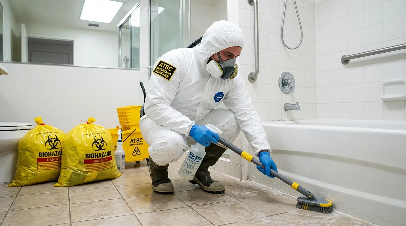 Decontamination equipment deployed for Blood Cleanup in South Kingstown